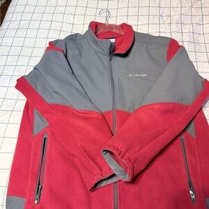 Columbia Red and Gray Performance Jacket